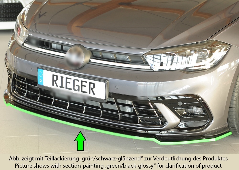 Front Splitter for Volkswagen Polo 6 (AW) GTI / R line Facelift 