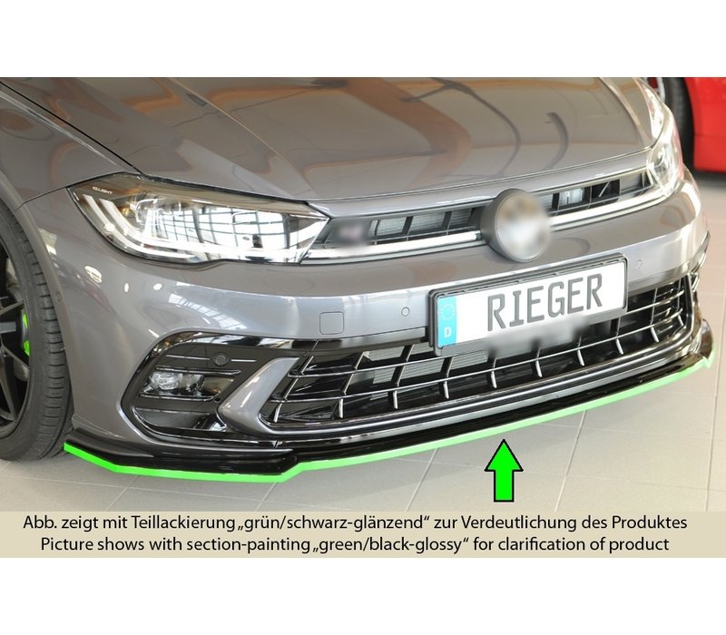 Front Splitter voor Volkswagen Polo 6 (AW) GTI /  R line Facelift