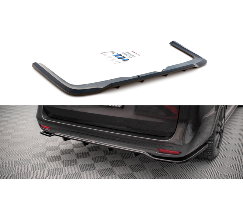 Central Rear splitter for Mercedes Benz V-Class W447 Facelift AMG Line