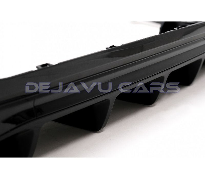 DIFFUSEUR NOIR BRILLANT + EMBOUTS NOIR LOOK C63 AMG POUR MERCEDES CLASSE C  W206 BERLINE S206