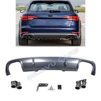 S4 Look Diffuser + Exhaust tail pipes for Audi A4 B9