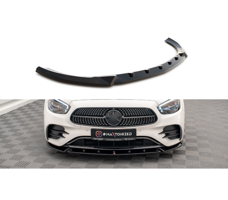 Front splitter V.2 for Mercedes Benz E Class W213 Facelift AMG Line Sedan / Estate