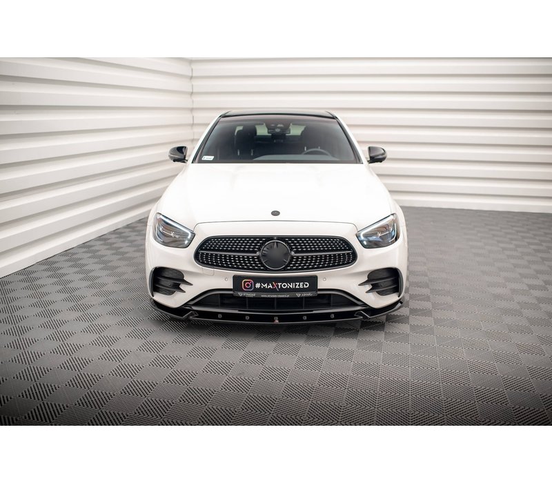 Front splitter V.2 for Mercedes Benz E Class W213 Facelift AMG Line Sedan / Estate