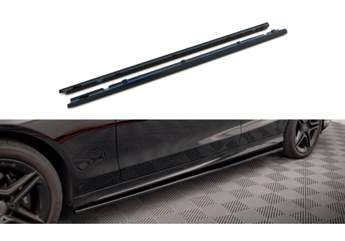 Maxton Design Seitenschweller Diffusor für Mercedes Benz C-Klasse W205 Facelift AMG Line / C43 AMG