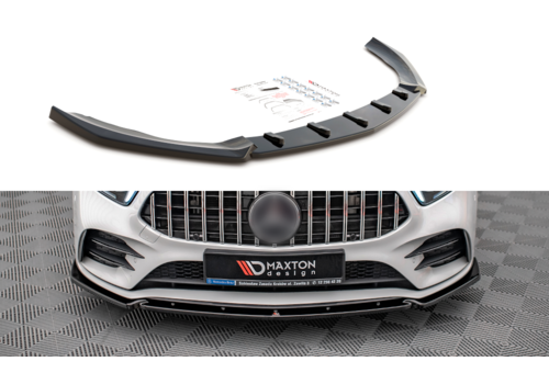 Maxton Design Front Splitter V.4 for Mercedes Benz A Class A35  AMG / W177 V177 AMG Line