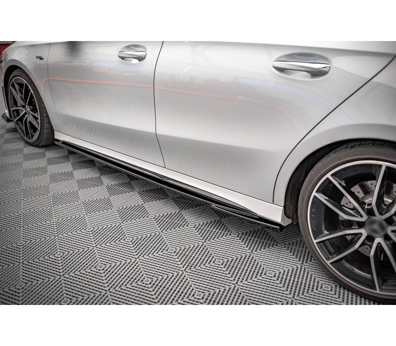 Side Skirts Diffuser V.2 for Mercedes Benz A Class A35  AMG / W177 V177 AMG Line