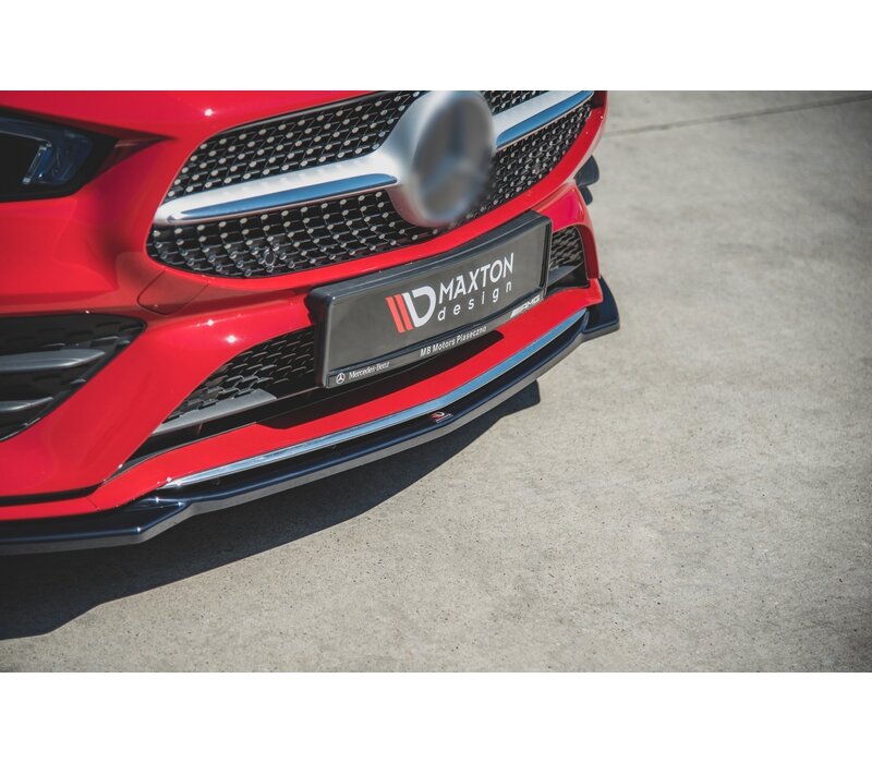 Front Splitter V.1 voor Mercedes Benz CLA Klasse CLA35  AMG / W118 C118 X118 AMG Line