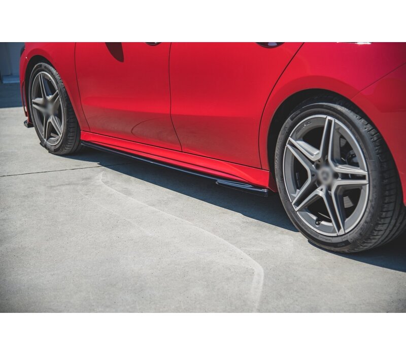 Seitenschweller Diffusor für Mercedes Benz CLA Klasse CLA35  AMG / W118 C118 X118 AMG Line