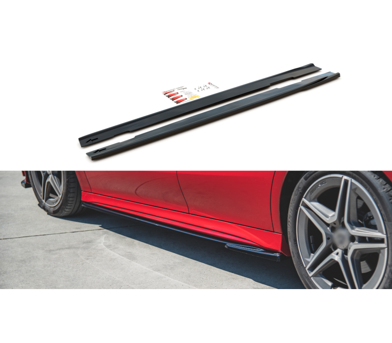 Side Skirts Diffuser for Mercedes Benz CLA Class CLA35  AMG / W118 C118 X118 AMG Line