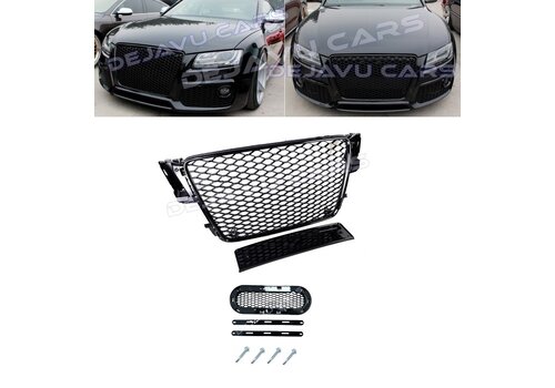 OEM Line ® RS5 Look Front Grill Black Edition for Audi A5 B8