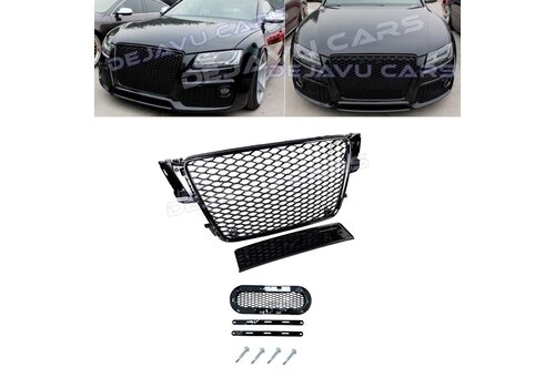 OEM Line ® RS5 Look Front Grille Black Edition voor Audi A5 B8 / S line / S5