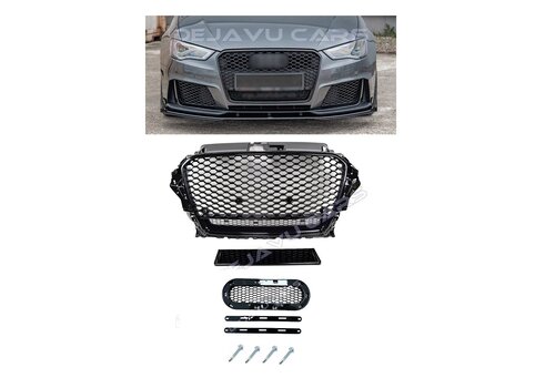 OEM Line ® RS3 Quattro Look Front Grill for Audi A3 8V