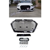 RS3 Look Front Grill Black Edition voor Audi A3 8V