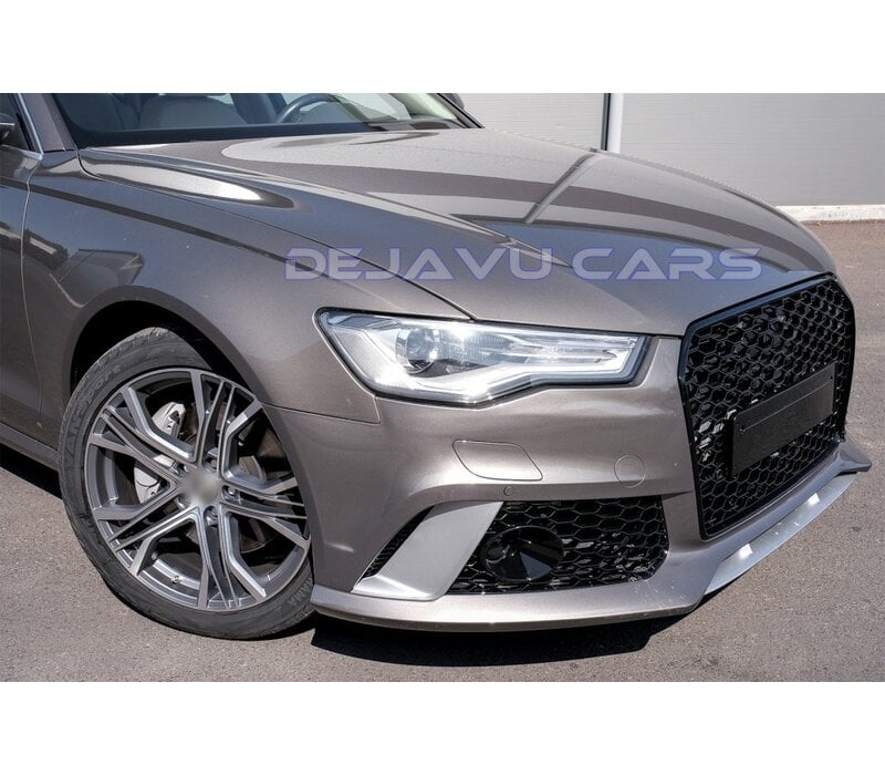 RS6 Look Kühlergrill Black Edition für Audi A6 C7.5 Facelift