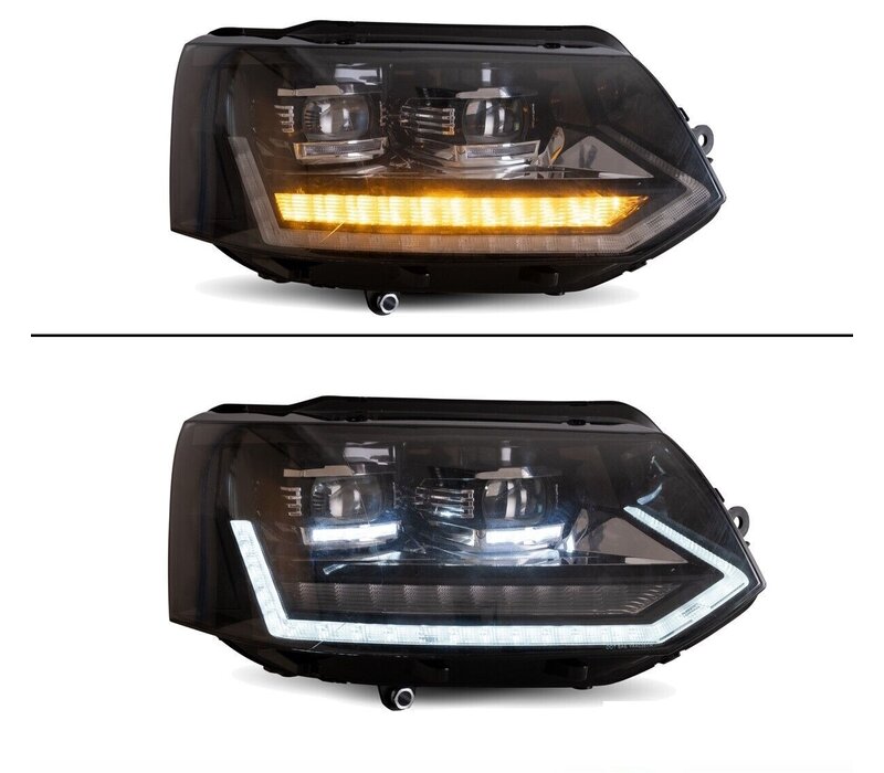 T6.1 Look Full LED Matrix Headlights with Start Up Animation for Volkswagen Transporter T5.1