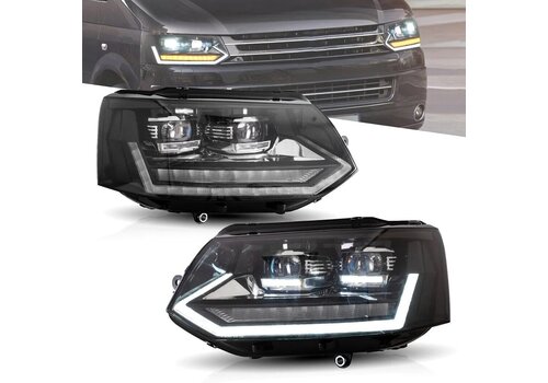 OEM Line ® T6.1 Look Full LED Matrix Headlights with Start Up Animation for Volkswagen Transporter T5.1