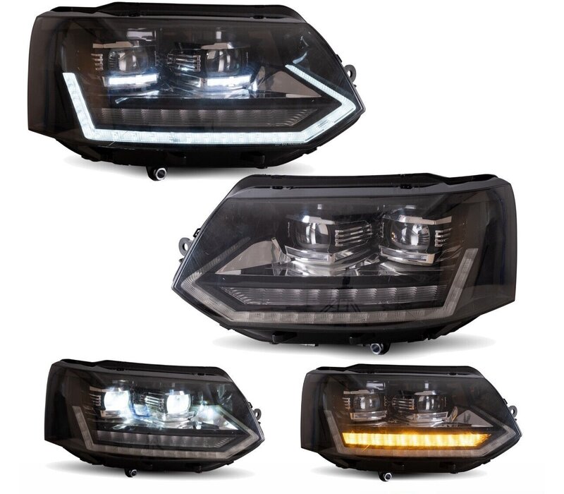 T6.1 Look Full LED Matrix LED Headlights with Start Up Animation for Volkswagen Transporter T5.1