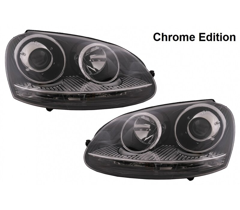 GTI / R32 Xenon Look Headlights V.2 for Volkswagen Golf 5 & Jetta 3