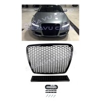 RS6 Look Front Grill Black Edition voor Audi A6 C6 4F