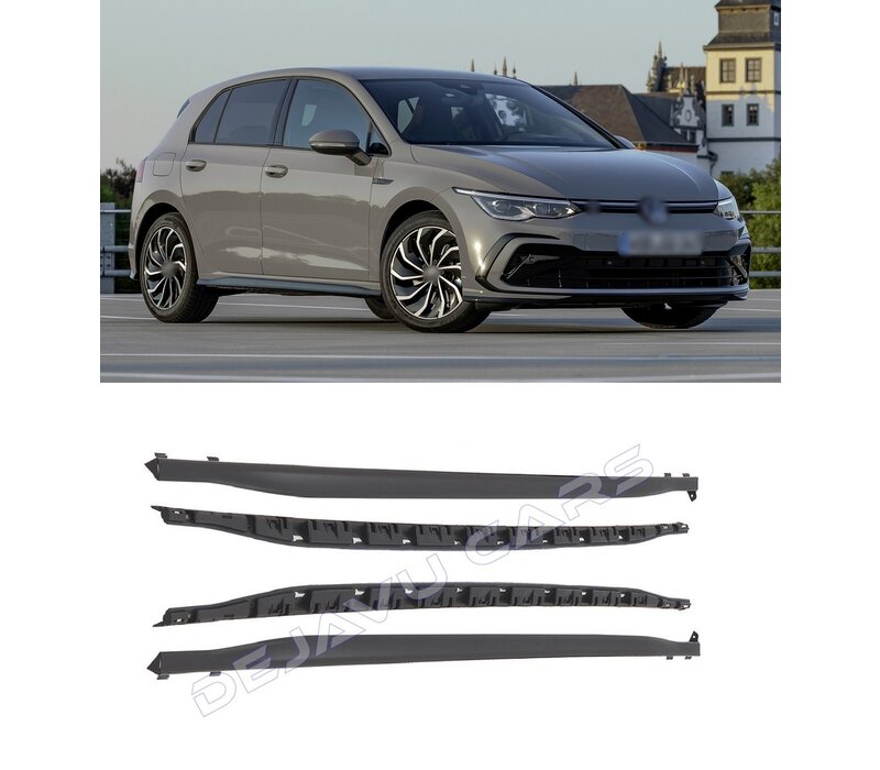 R Line Look Side Skirts for Volkswagen Golf 8 Hatchback