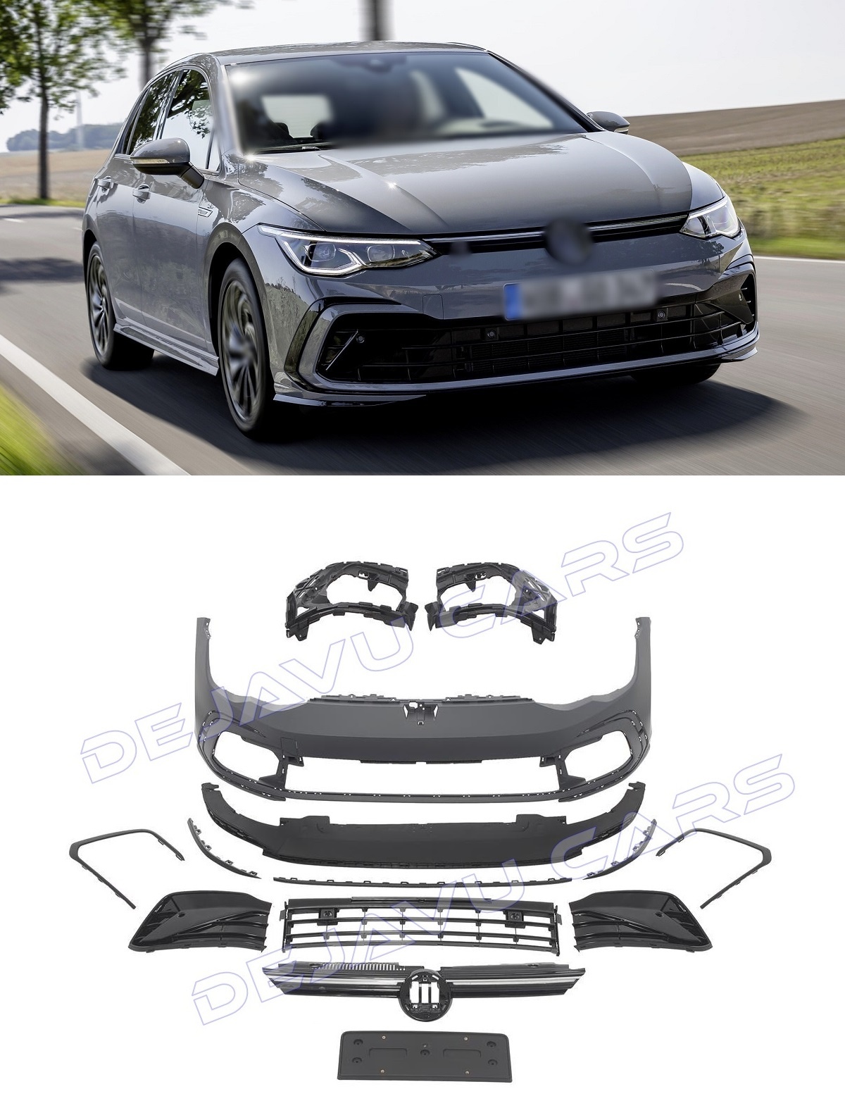 R Line Look Body Kit für Volkswagen Golf 8 Hatchback 