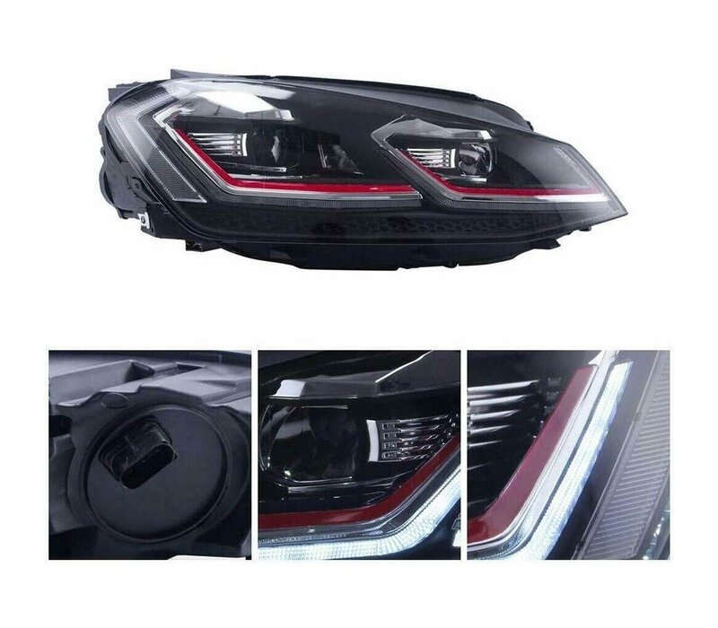 GTI 7.5 Facelift Xenon Look Dynamic LED Headlights for Volkswagen Golf 7