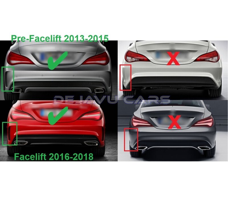 Facelift CLA45 AMG Look Diffuser for Mercedes Benz CLA-Class W117 / C117 / X117