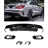 Facelift CLA 45 AMG Look Diffuser for Mercedes Benz CLA-Class W117 / C117 / X117