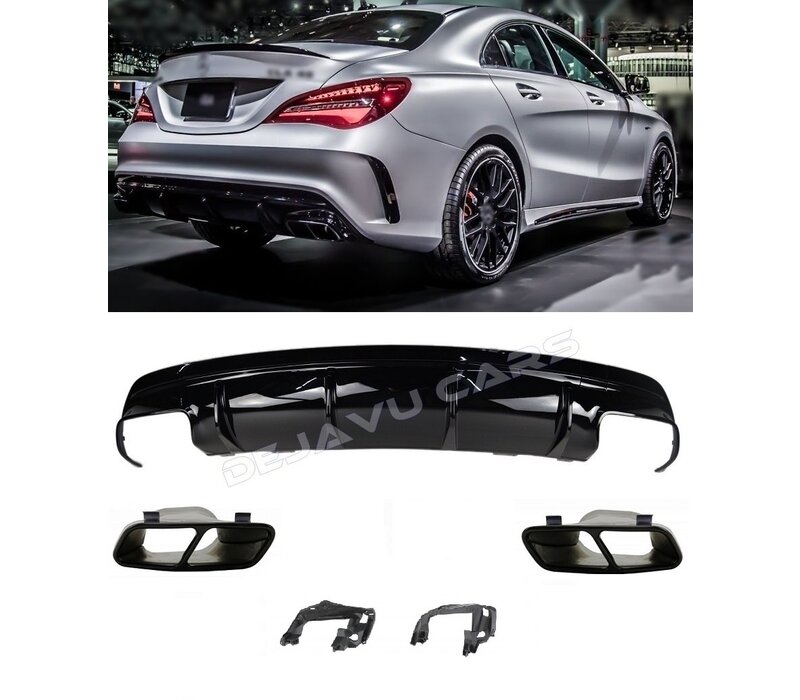 Facelift CLA 45 AMG Look Diffuser for Mercedes Benz CLA-Class W117 / C117 / X117