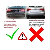 S4 Look Diffuser for Audi A4 B8.5 (S line) / S4