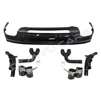 SQ7 Look Diffuser + Uitlaat tips voor Audi Q7 SUV S line SQ7