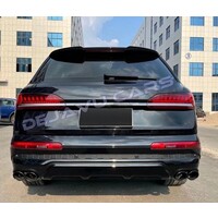 SQ7 Look Diffuser + Exhaust tail pipes for Audi Q7 4M Facelift SUV S line / SQ7