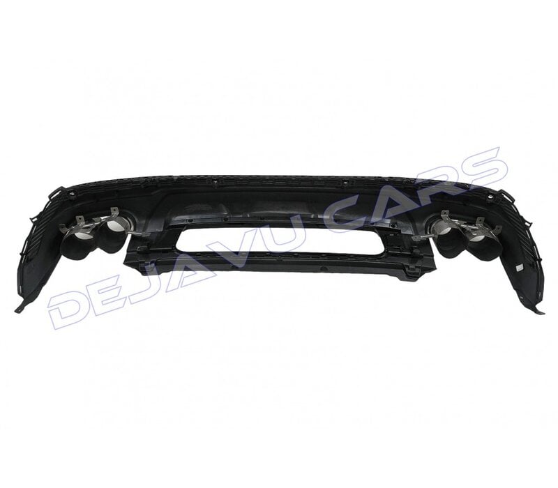 SQ7 Look Diffuser + Exhaust tail pipes for Audi Q7 4M Facelift SUV S line / SQ7