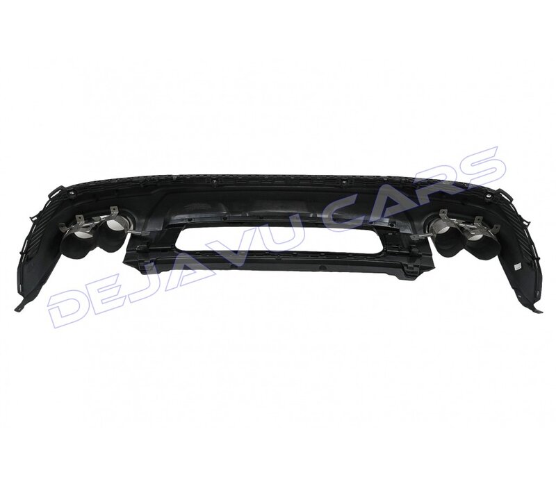 SQ7 Look Diffuser + Uitlaat tips voor Audi Q7 SUV S line SQ7