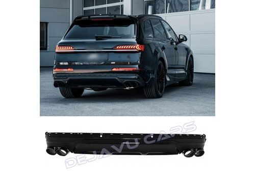 OEM Line ® SQ7 Look Diffuser + Exhaust tail pipes for Audi Q7 4M Facelift SUV S line / SQ7