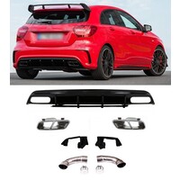 Facelift A 45 AMG Look Diffuser for Mercedes Benz A-Klasse W176