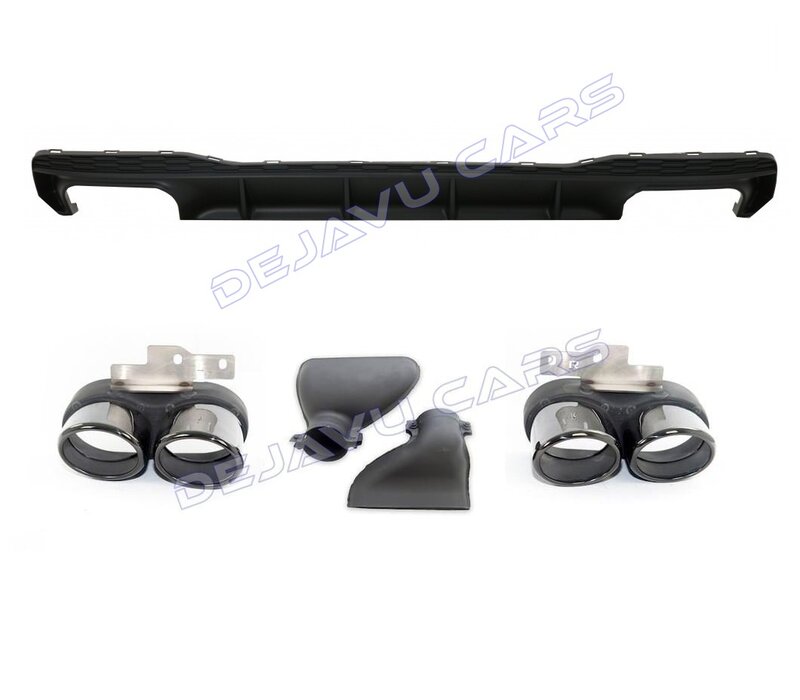 S7 Look Diffuser + Exhaust tail pipes for Audi A7 C8 S line