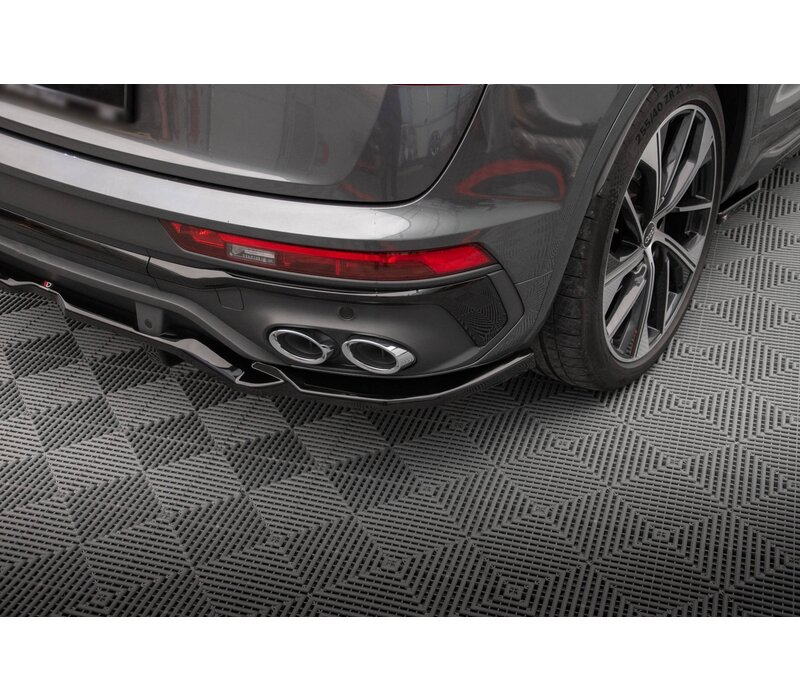 Central Rear Splitter (mit vertical bars) für Audi SQ5 FY Facelift Sportback / S line