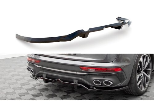 Maxton Design Central Rear Splitter (mit vertical bars) für Audi SQ5 FY Facelift Sportback