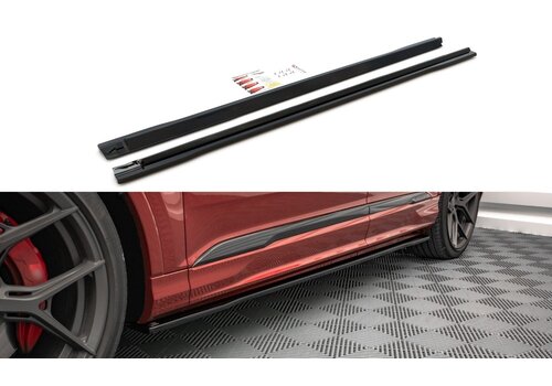 Maxton Design Side Skirts Diffuser voor Audi SQ7 4M Facelift / Q7 4M S line Facelift