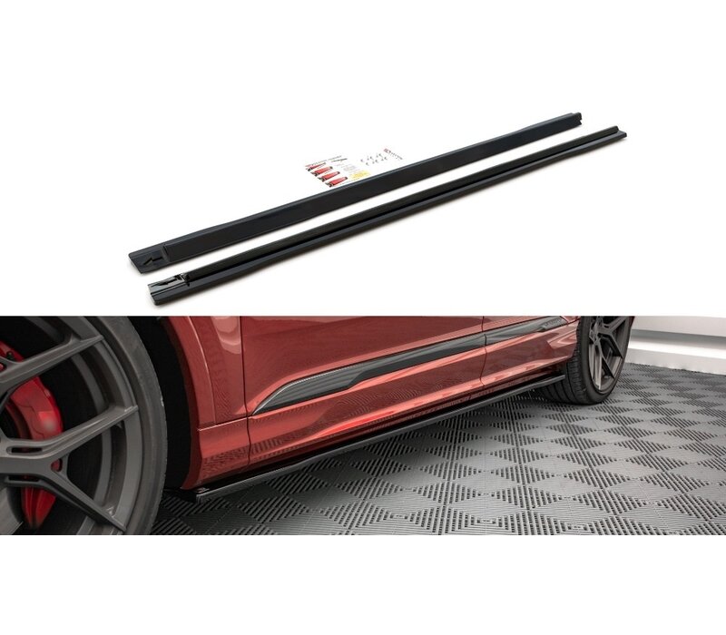 Side Skirts Diffusor für Audi SQ7 4M Facelift / Q7 4M S line Facelift