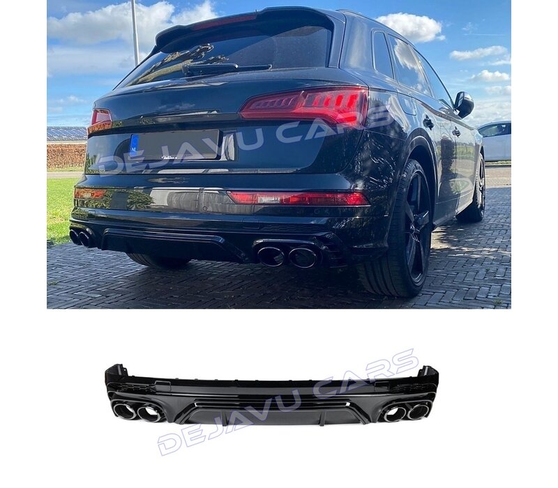 SQ5 Look Diffuser + Exhaust tail pipes for Audi Q5 SUV FY S line / SQ5 SUV
