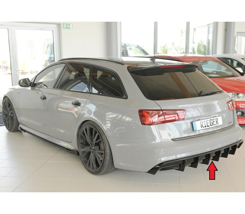 Aggressive Diffusor V.2 für Audi A6 C7.5 Facelift S line Limo