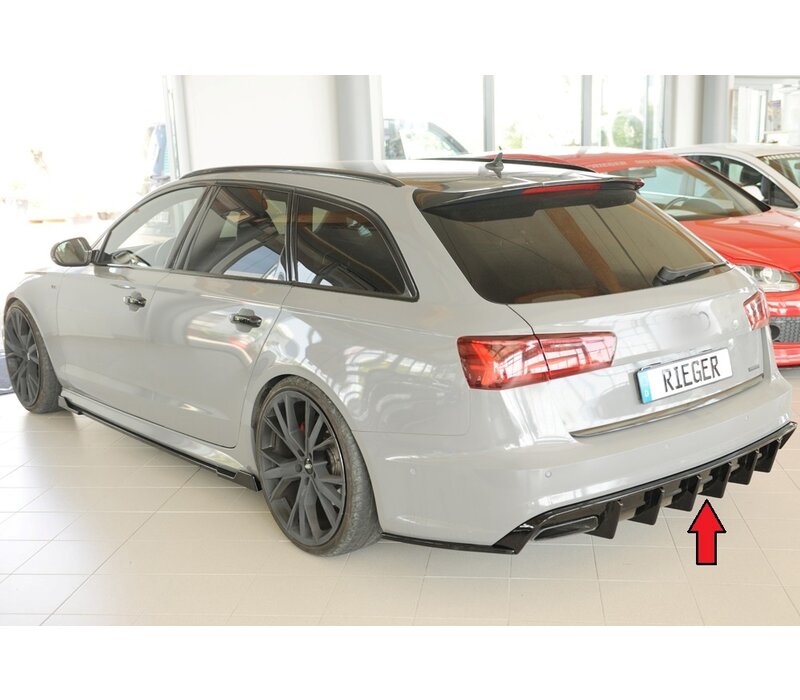 Aggressive Diffuser V.2 voor Audi A6 C7.5 Facelift S line Sedan / Avant