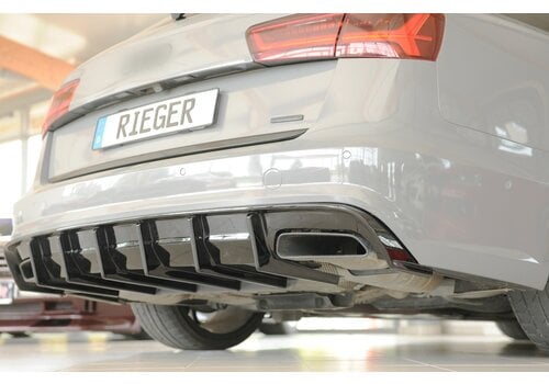 Rieger Tuning Aggressive Diffuser V.2 for Audi A6 C7.5 Facelift S line Sedan / Avant