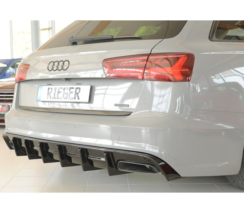 Rear Side Splitters V.2 for Audi A6 C7.5 Facelift S-line Sedan / Avant