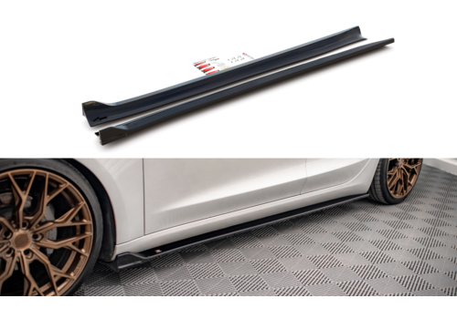 Maxton Design Side Skirts Diffuser V.2 voor Tesla Model 3