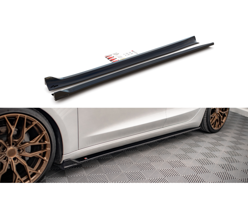 Side Skirts Diffuser V.2 voor Tesla Model 3