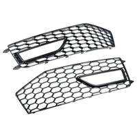 RS4 Look Fog Light Grilles Black Edition for Audi A4 B8.5