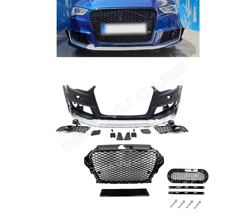 RS3 Look Front bumper for Audi A3 8V Sedan